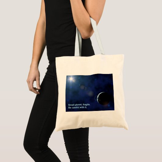 Fragile Planet Tote Bag Tragetasche (Vorderseite (Produkt))