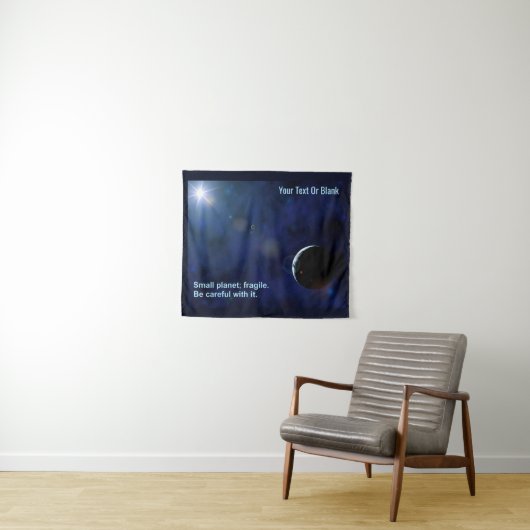 Fragile Planet Wandteppich (Beispiel (Horizontal))