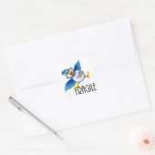 FRAGILE QUADRATISCHER AUFKLEBER (Umschlag)