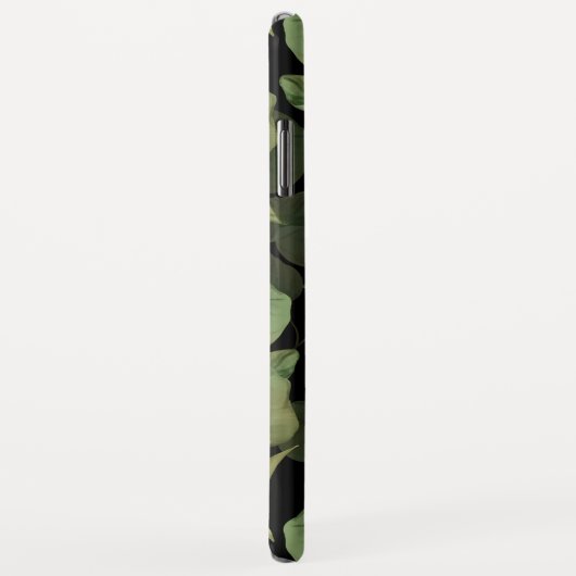 Fragile Rose. Blumenmuster auf schwarz Case-Mate iPhone Hülle (Hinten/Rechts)