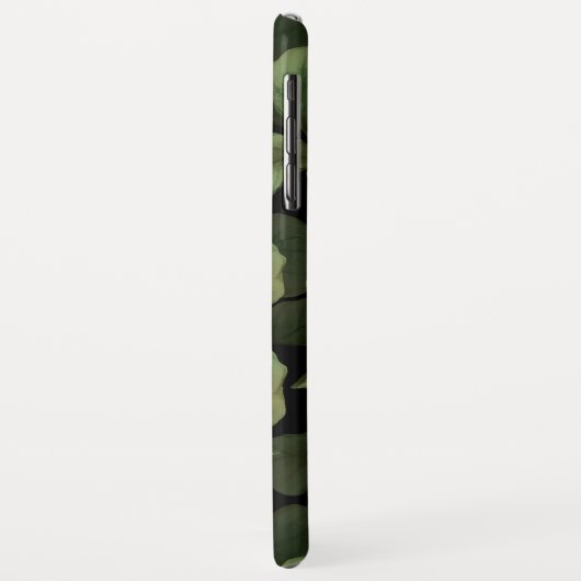 Fragile Rose. Blumenmuster auf schwarz Case-Mate iPhone Hülle (Hinten/Links)