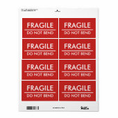 Fragile / Rotes Fett-Mailing nicht beilegen (Vorne)