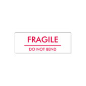 Fragile / Rotes Fett-Mailing nicht beilegen Permastempel (Design)