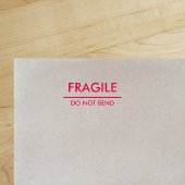 Fragile / Rotes Fett-Mailing nicht beilegen Permastempel