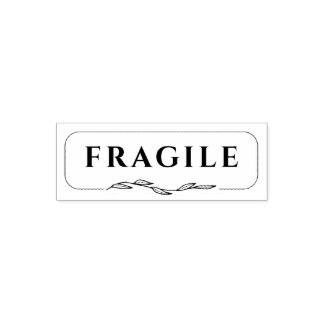 FRAGILE Shipping Mailing Verschieben botanischer R Permastempel