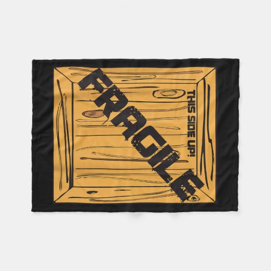 Fragile Shirt Halloween Christmas Costume Movie Sh Fleecedecke (Vorderseite (Horizontal))