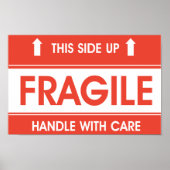 Fragile Sign Poster (Vorne)