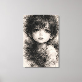 Fragile Silence – Innocent Soul Canvas Print Leinwanddruck