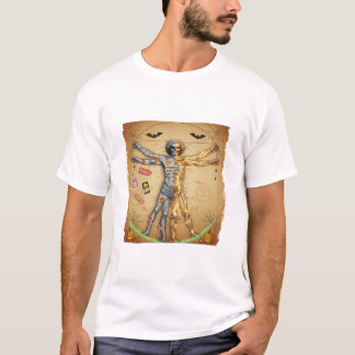 Fragile Skeleton Meme - Vitruvian Man Cracked Paro T-Shirt