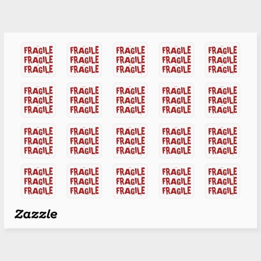 Fragile Sticker (Blatt)