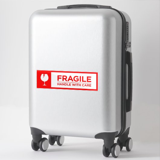 Fragile Stickers Handle with Care Aufkleber (Koffer)