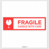 Fragile Stickers Handle with Care Aufkleber (Blatt)