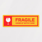 Fragile Stickers Handle with Care Etiketten (Design 2)