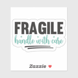 FRAGILE - Umgang mit Vorsicht Aufkleber