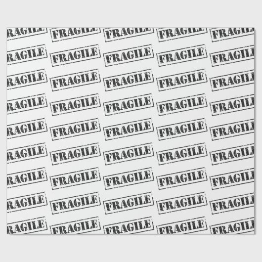 Fragile Vintage Umhüllungspapier Geschenkpapier (Flach)
