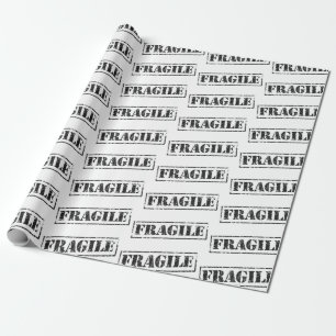 Fragile Vintage Umhüllungspapier Geschenkpapier