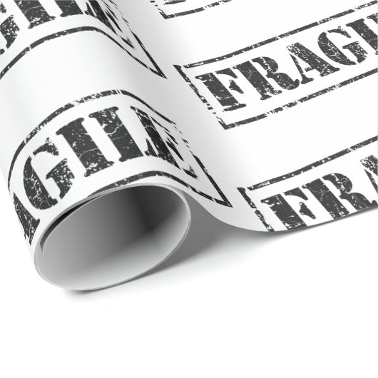 Fragile Vintage Umhüllungspapier Geschenkpapier (Rolleneckpunkt)