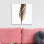 Fragile weiße Feder Leinwanddruck (Insitu (Wohnzimmer))