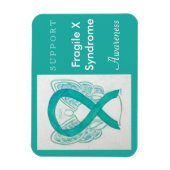 Fragile X Syndrome Awareness Ribbon Angel Magnet (Vertikal)