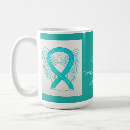 Fragile X Syndrome Awareness Ribbon Angel Tasse (Links)