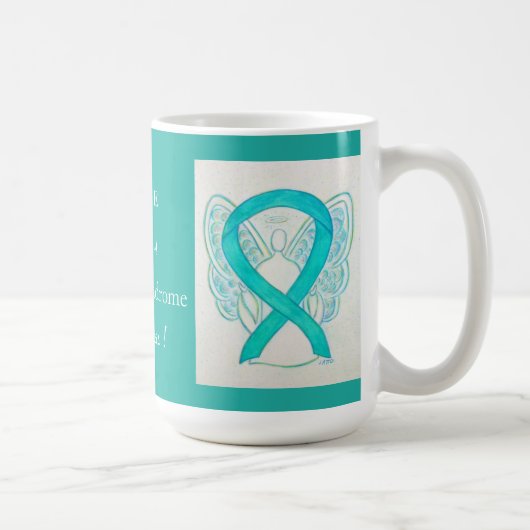 Fragile X Syndrome Awareness Ribbon Angel Tasse (Rechts)