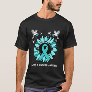 Fragiles-X-Syndrom-Bewusstseins-Schleife Türkisfar T-Shirt