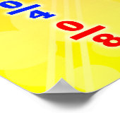 Fragment auf einer Zahlenlinie= Poster/Ankerdiagra Poster (Ecke)