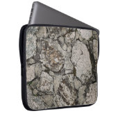 Fragment aus schwarzem und grauem Stein Laptopschutzhülle (Vorne Rechts)