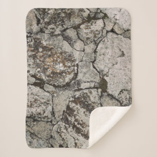 Fragment aus schwarzem und grauem Stein Sherpadecke