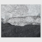 Fragment aus weißem und blauem Stein Geschenkpapier (Flach)