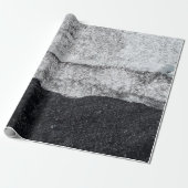 Fragment aus weißem und blauem Stein Geschenkpapier (Ungerollt)