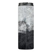 Fragment aus weißem und blauem Stein Thermosbecher (Rückseite)
