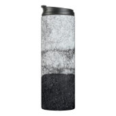 Fragment aus weißem und blauem Stein Thermosbecher (Nach rechts gedreht)