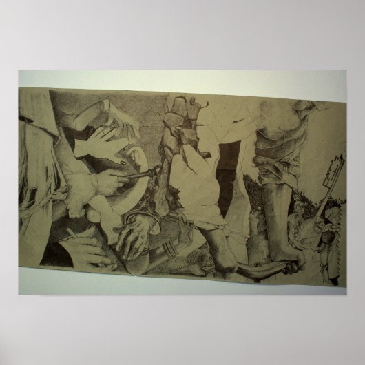 Fragment d'Arts Detail Roll by Pascale Baud Poster (Vorne)