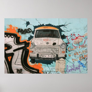 Fragment der Berliner Mauer Poster