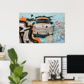 Fragment der Berliner Mauer Poster (Heimbüro)