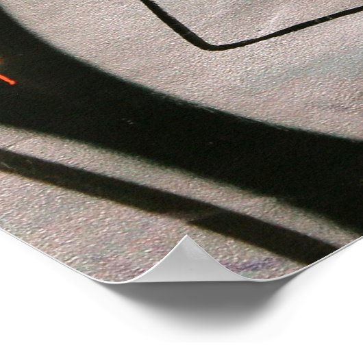 Fragment der Berliner Mauer Poster (Ecke)