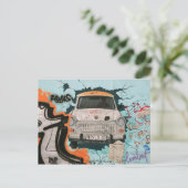 Fragment der Berliner Mauer Postkarte (Stehend Vorderseite)