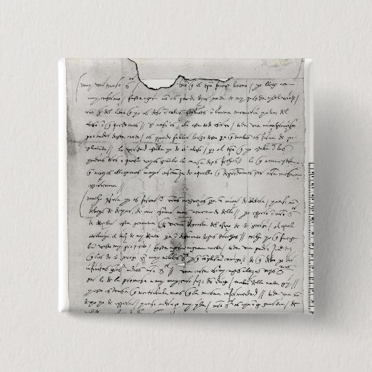 Fragment des Buchstaben geschrieben von Button (Vorderseite)