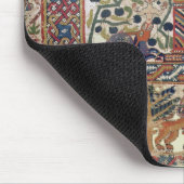 Fragment des Gewebes Jonas und den Wal darstellend Mousepad (Ecke)