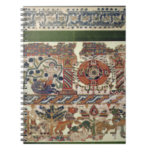 Fragment des Gewebes Jonas und den Wal darstellend Notizblock