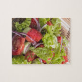Fragment des vegetarischen Salats vom Frischgemüse Puzzle (Horizontal)