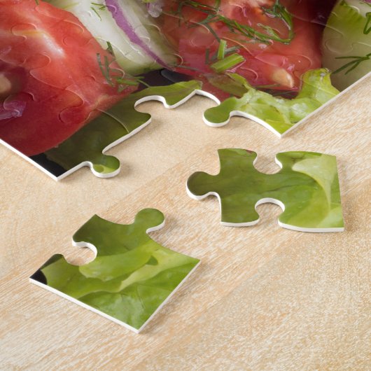Fragment des vegetarischen Salats vom Frischgemüse Puzzle (Seite)