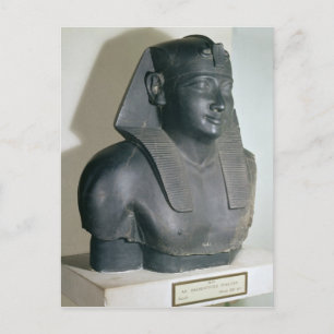 Fragment einer Statue des Ptolemäus im ägyptischen Postkarte