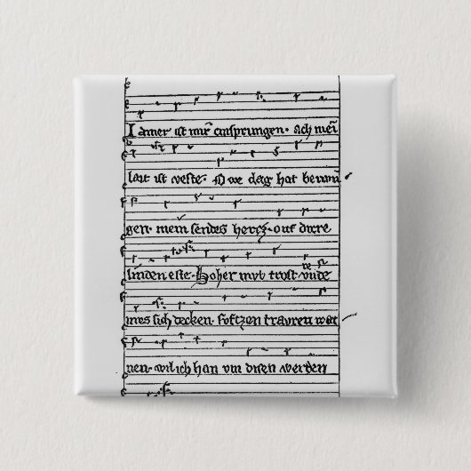 Fragment eines Gedichtes Button (Vorderseite)