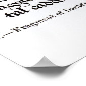 Fragment of Dante's 'Divina Commedia' Poster (Ecke)