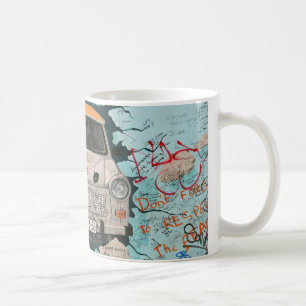 Fragment von Berliner Mauer Kaffeetasse