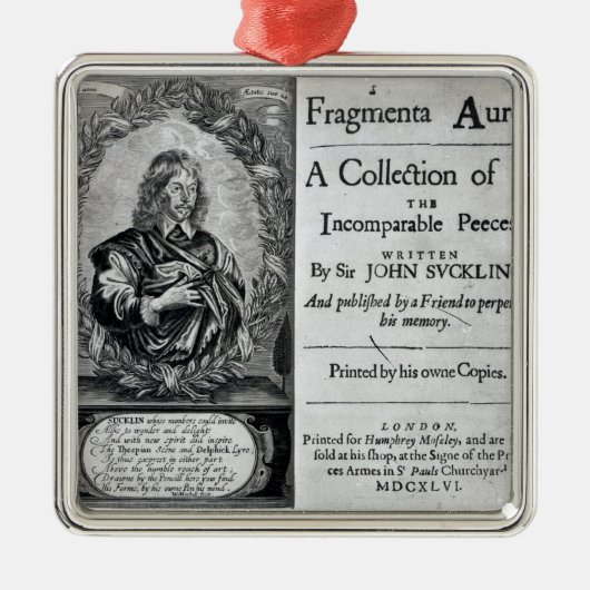 Fragmenta Aurea eine Sammlung Silbernes Ornament (Vorne)