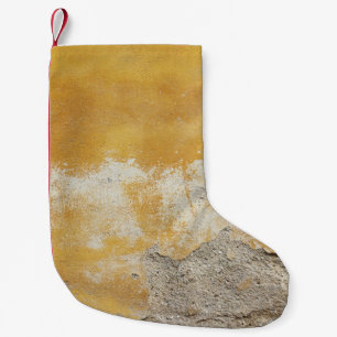 Fragmente aus braunem und weißem Stein Kleiner Weihnachtsstrumpf