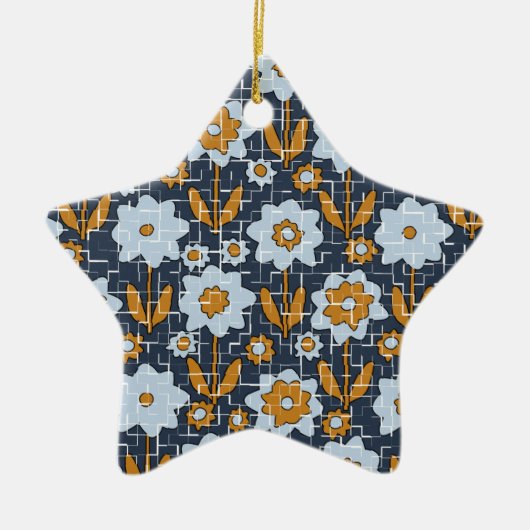 Fragmente der Blume Keramik Ornament (Vorne)